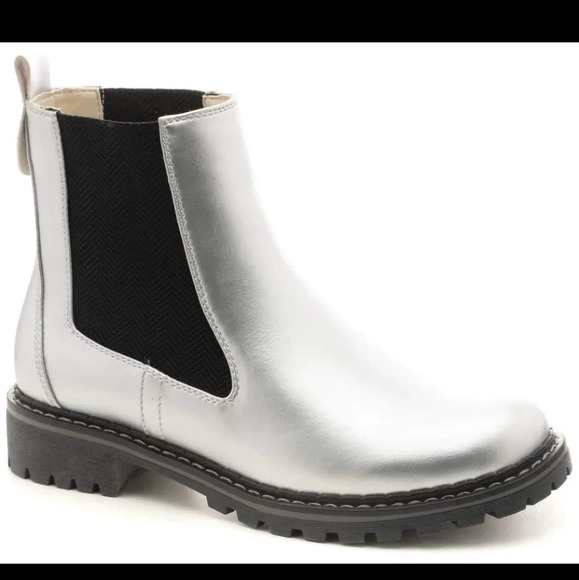 Corky's Silver & Black Chelsea Boots New - Picture 3 of 5